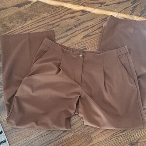 J.Jill Acorn Brown Wide Leg Pants
